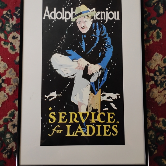 Other - Vintage 'Service for Ladies' Framed Poster from the 1932 British Film